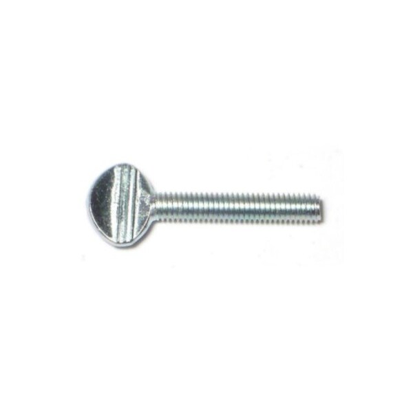Midwest Fastener Thumb Screw, #10-32 Thread Size, Spade, Zinc Plated Steel, 1 in Lg, 10 PK 60507 - main